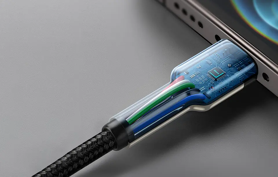 Kabel USB-C do Lightning Baseus Cafule, PD, 20W, 1m (biały)