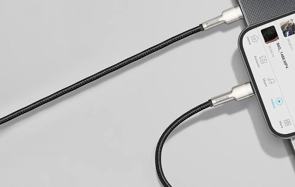Kabel USB-C do Lightning Baseus Cafule, PD, 20W, 1m (biały)