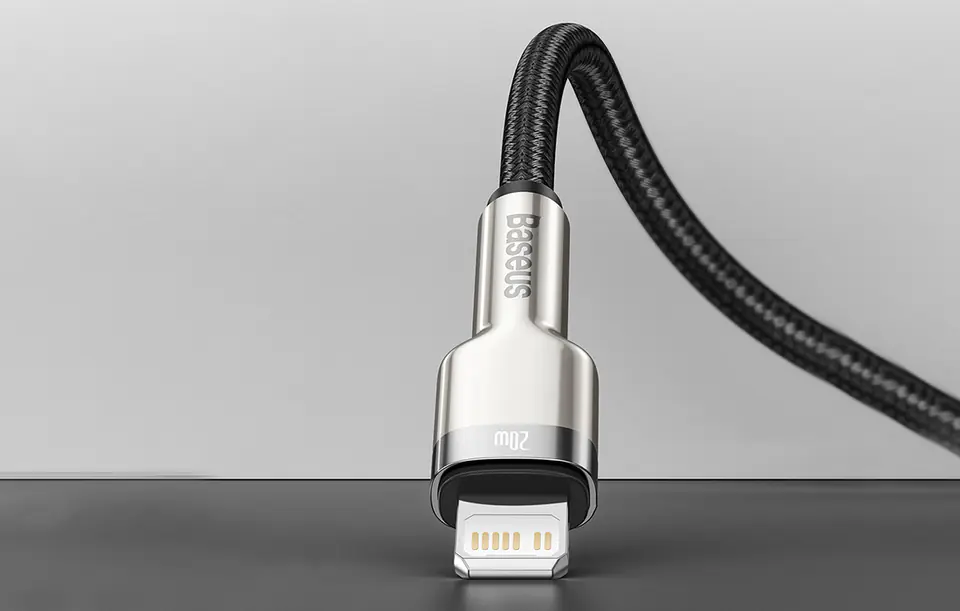 Kabel USB-C do Lightning Baseus Cafule, PD, 20W, 1m (biały)