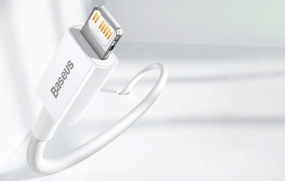 Kabel USB-C do Lightning Baseus Superior Series, 20W, PD, 0.25m (biały)