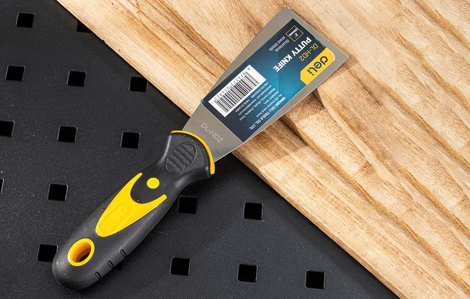 Szpachelka Deli Tools EDL-HD4, 4'' (zółta)