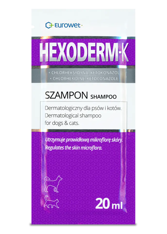 EUROWET Hexoderm K - dermatologiczny szampon dla psów i kotów z ...