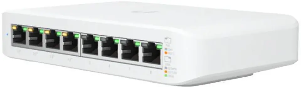 UBIQUITI USW-LITE-8-POE UNIFI SWITCH GEN2 8x GIGABIT, 4x POE+, LAYER 2, 30W PER PORT, TOTAL 52W