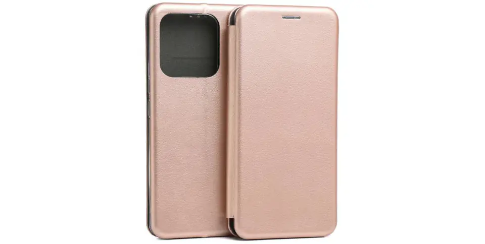 Beline Etui Book Magnetic Xiaomi Redmi Note 13 Pro+ 5G różowo-zloty/rose gold