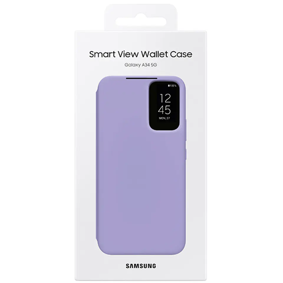 Etui Samsung EF-ZA346CVEGWW A34 5G A346 jagodowy/blueberry Smart View Wallet Case