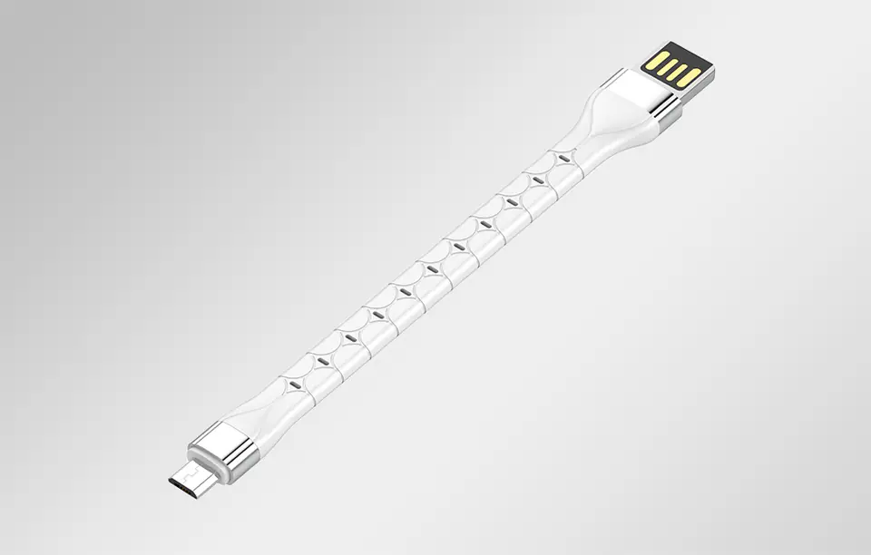 Kabel USB - Micro USB LDNIO LS50 0,15m (biały)