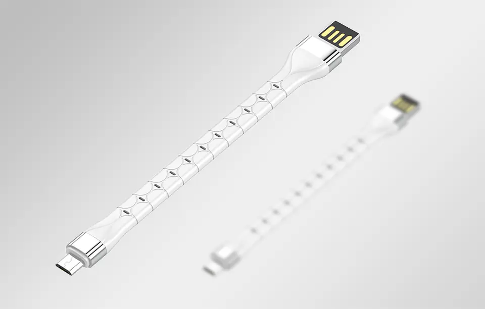 Kabel USB - Micro USB LDNIO LS50 0,15m (biały)