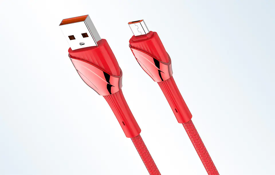 Kabel USB - Micro USB LDNIO LS662  2m, 30W (czerwony)