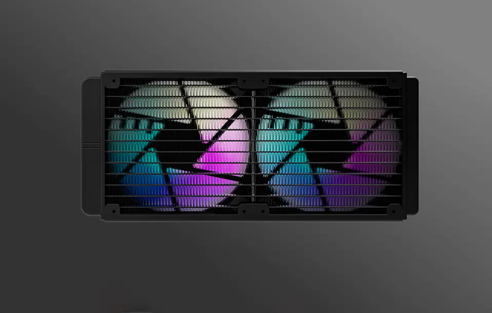 Chłodzenie wodne komputera AiO Darkflash DX240 RGB 2x 120x120 (czarne)