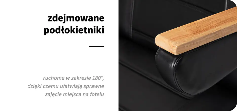 Fotel kosmetyczny elektryczny SILLON Lux 273b + taboret 304 czarny