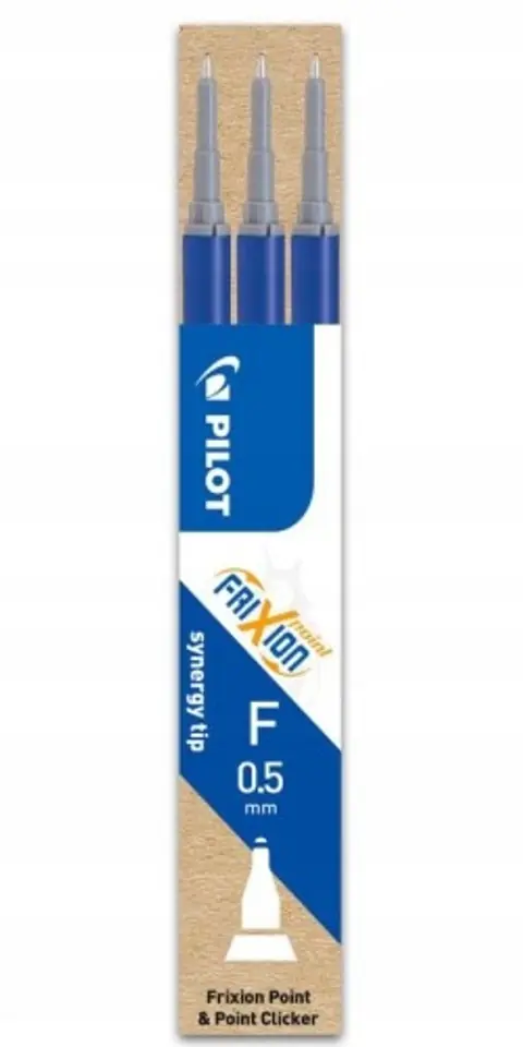 Wkład FRIXION POINT 0,5mm niebieski (3szt) BLS-FRP5-L-S3 PILOT