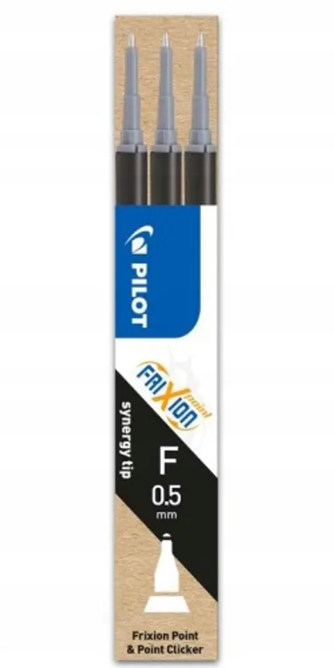 Wkład FRIXION POINT 0,5mm czarny (3szt) BLS-FRPS-B-S3 PILOT