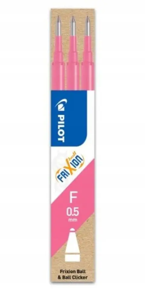Wkład FRIXION CLIKER 0,5mm różowy (3 sztuki) PIBLS-FR5-P-S3-E