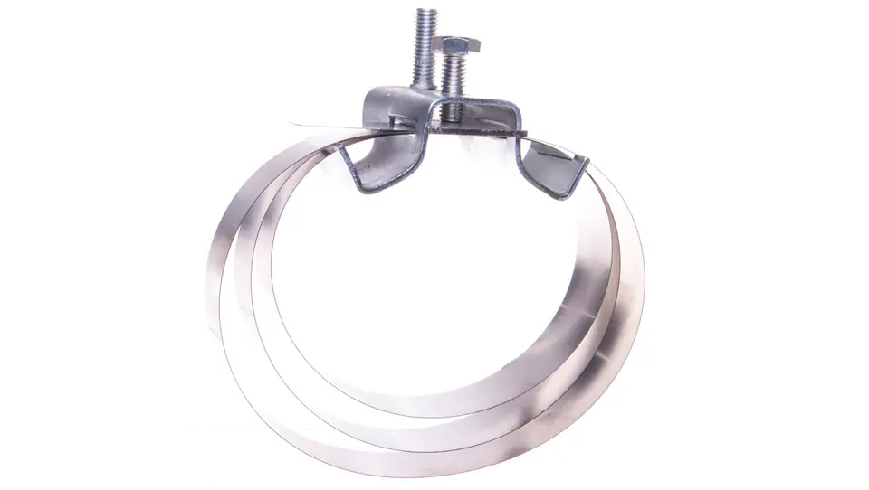Universal clamp for pipeline fi 150300mm M8 77.1/M8 NI /97700105