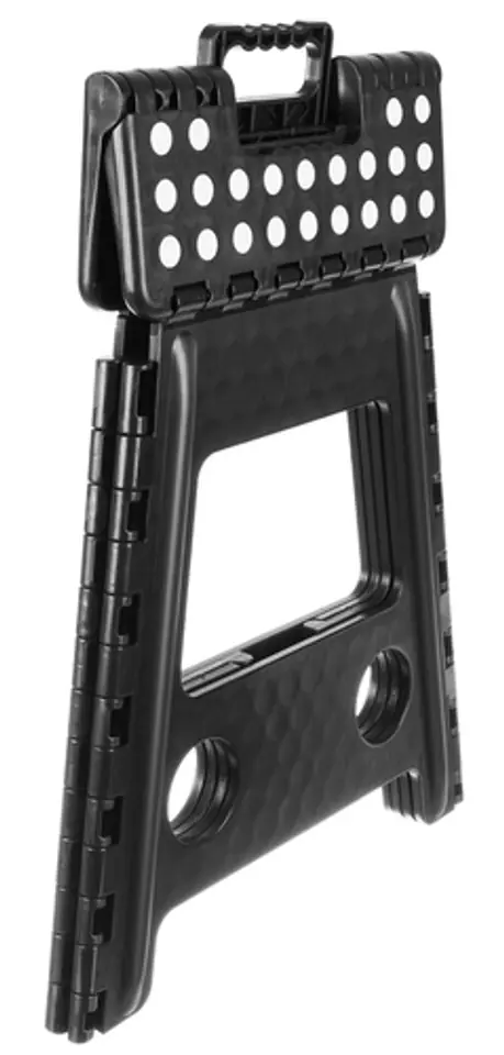 Stołek składany czarno-biały 39cm Malatec