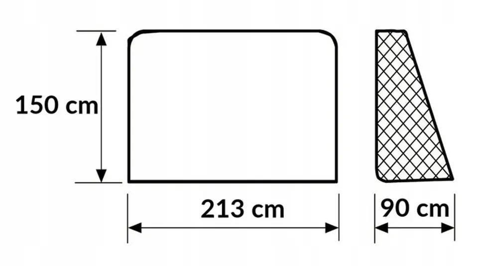 DUŻA METALOWA BRAMKA PIŁKARSKA 213x150x90 SIATKA