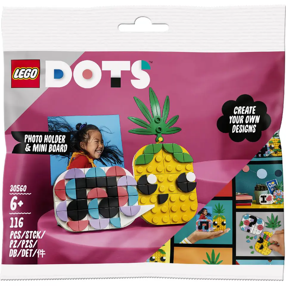 LEGO® Dots 30560 : Le Porte-Photo et Mini Tableau Ananas (Polybag) -  DracauGames