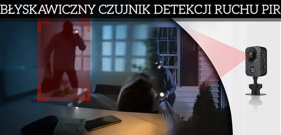 Mini kamera szpiegowska dyskretna z czujnikiem ruchu MD31