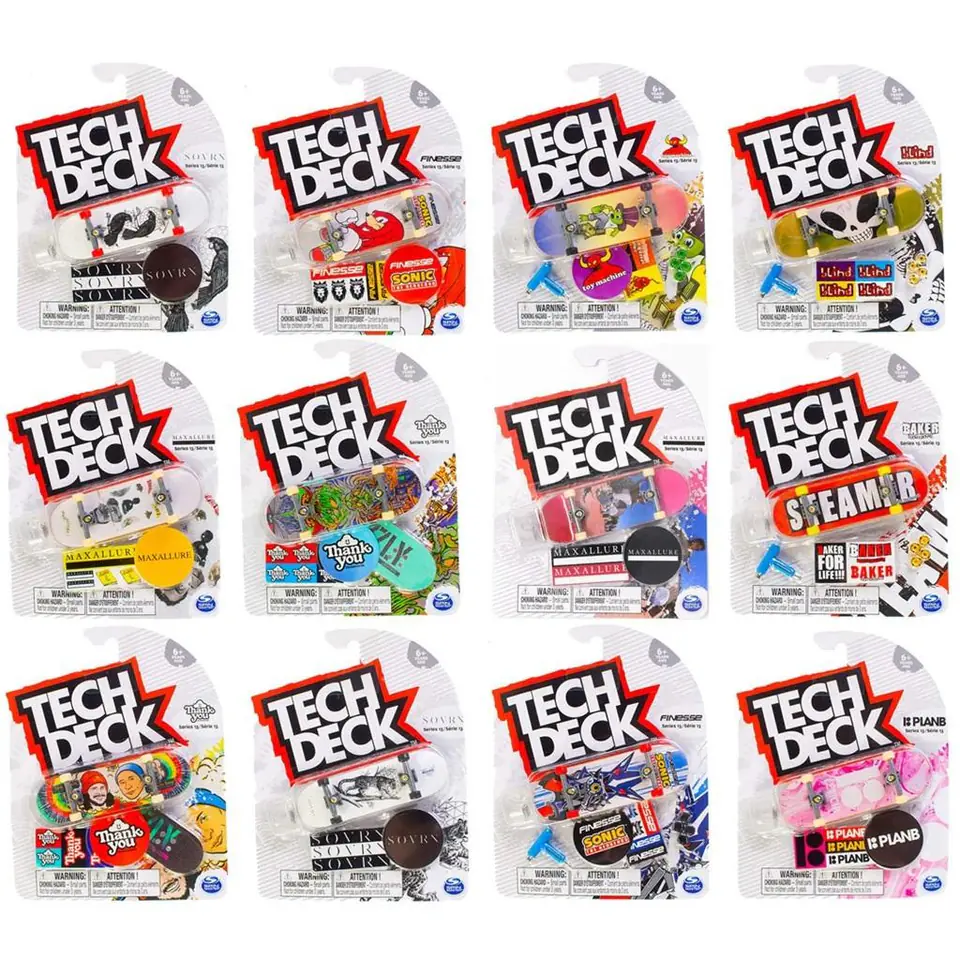 Tech Deck 96mm Fingerboard with Authentic Designs, For Ages 6 and Up