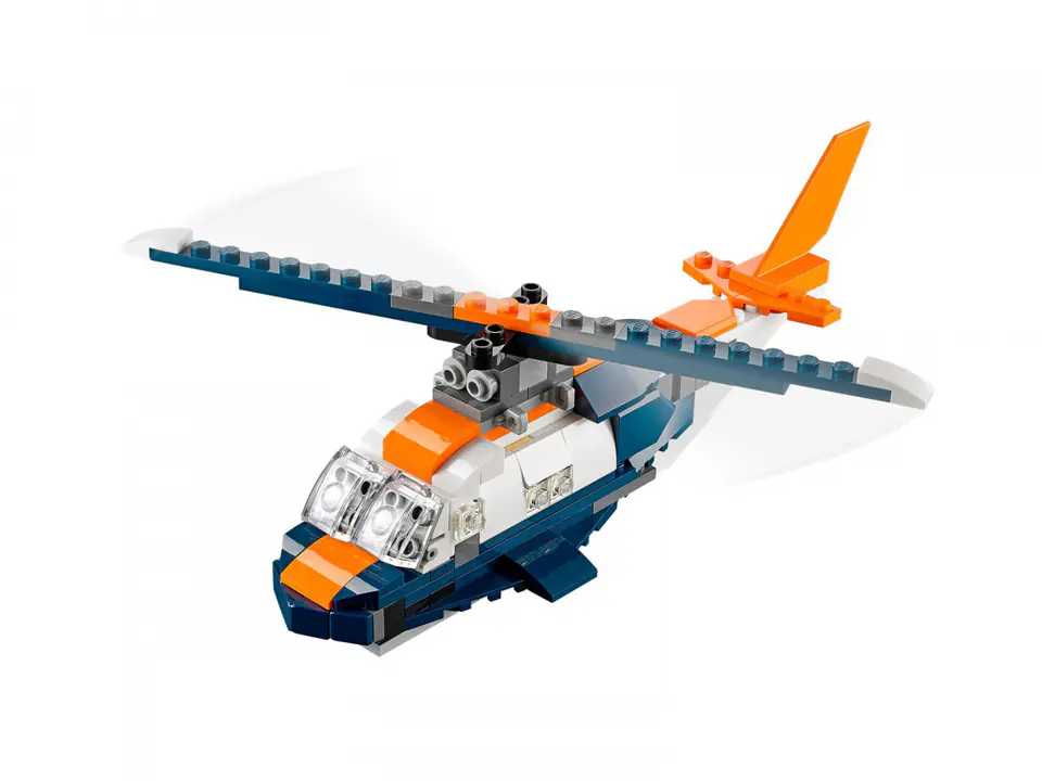 Lego city best sale orange helicopter