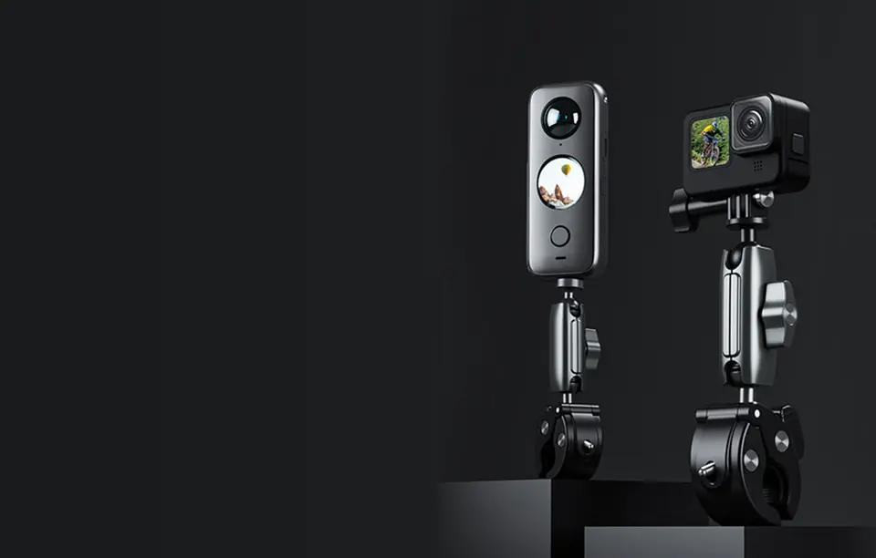 Mocowanie 360° TELESIN na kierownicę do kamer sportowych (aluminium)