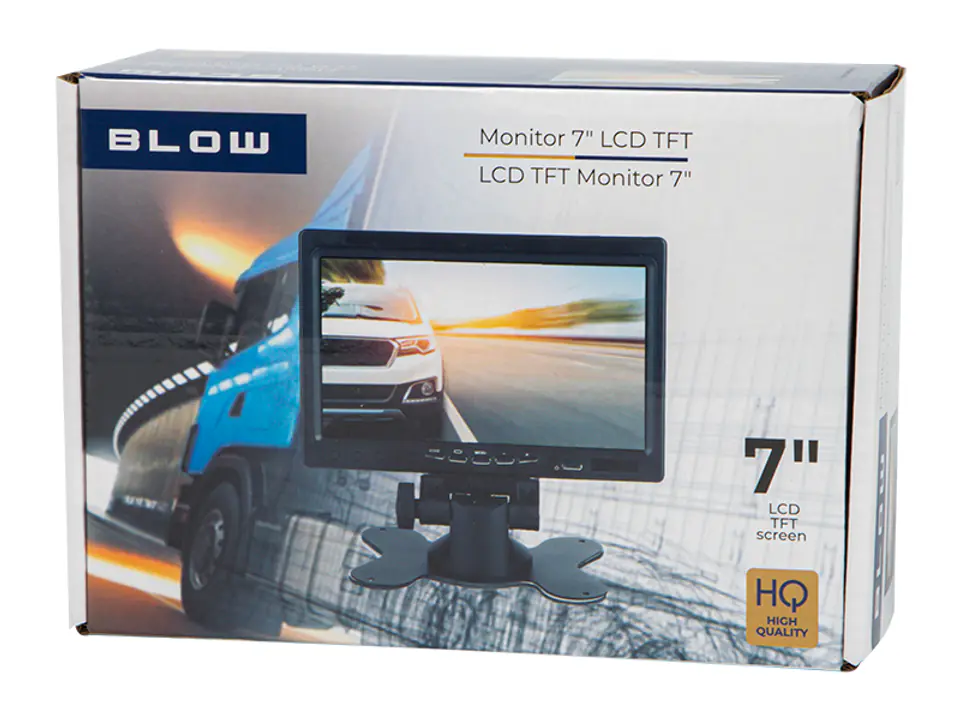 Monitor 7" LCD Blow TFT 2x AV