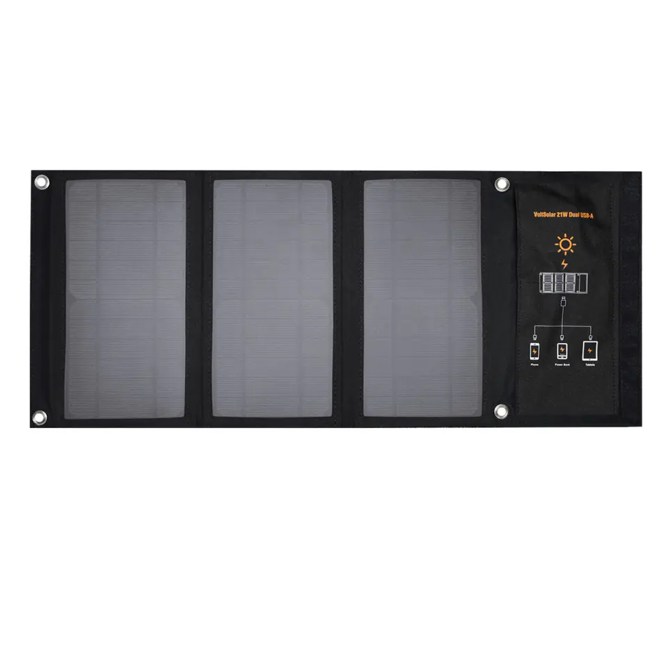 4smarts Panel słoneczny VoltSolar 21W + powerbank 10000mAh Black 540531