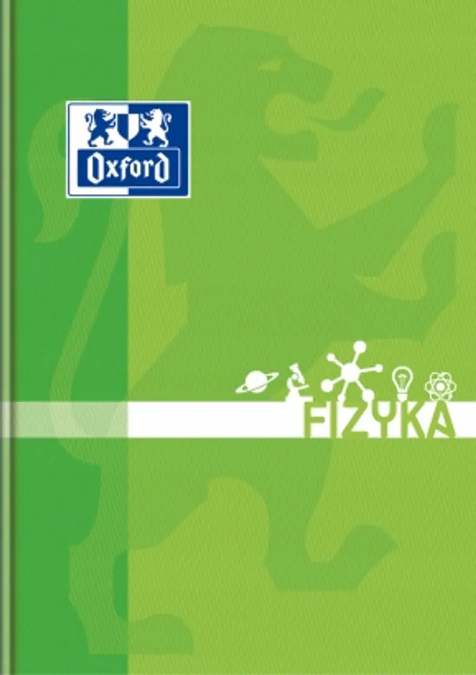 Zeszyt szkolny A5 przedmiotowy 80 kartek w kratkę FIZYKA 400128288 OXFORD