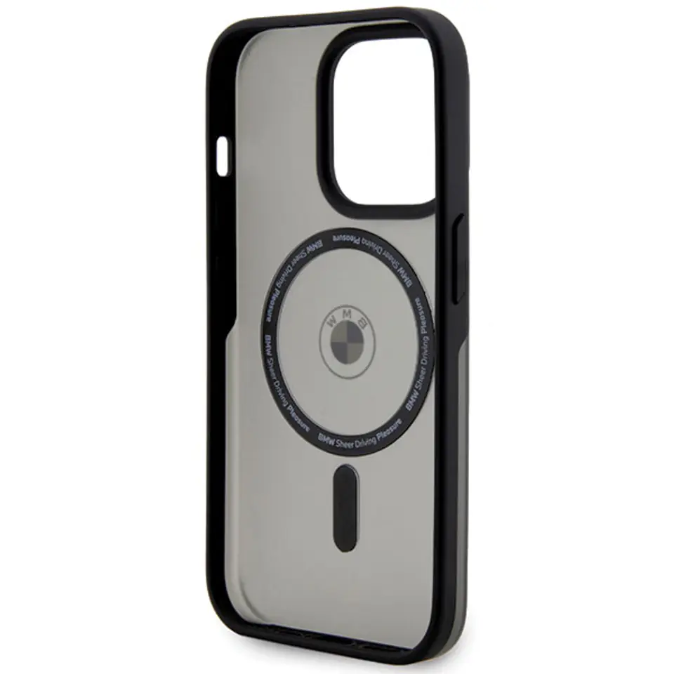Oryginalne Etui APPLE IPHONE 15 PRO BMW Hardcase IML Signature MagSafe (BMHMP15LDSLK) czarne