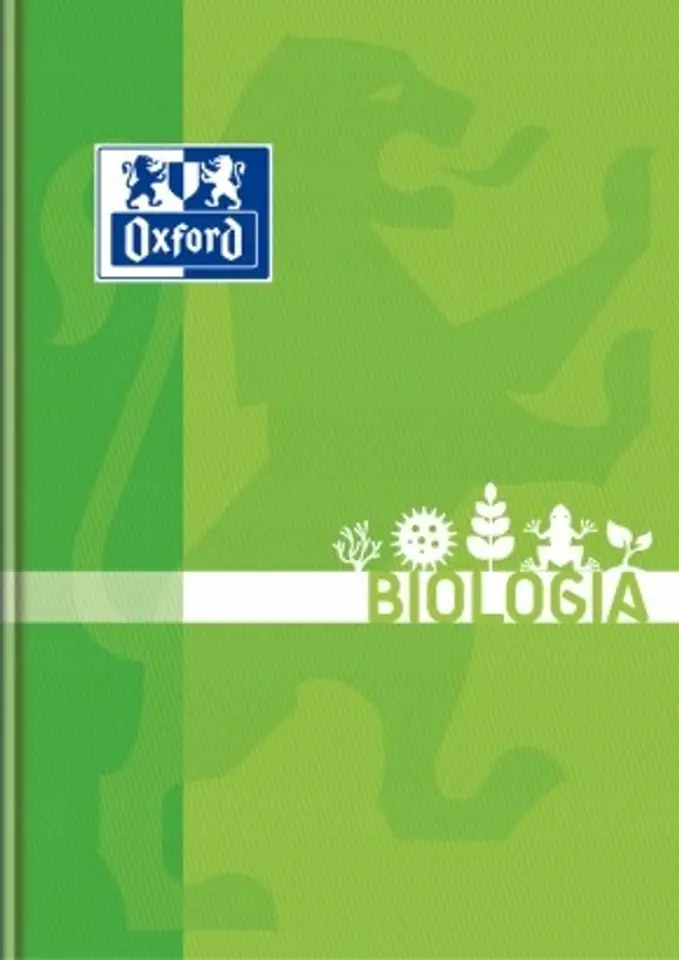 Zeszyt szkolny A5 przedmiotowy 80 kartek w kratkę BIOLOGIA 400128286 OXFORD