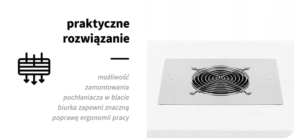 Pochłaniacz pyłu do zabudowy Momo X1S 60W Professional