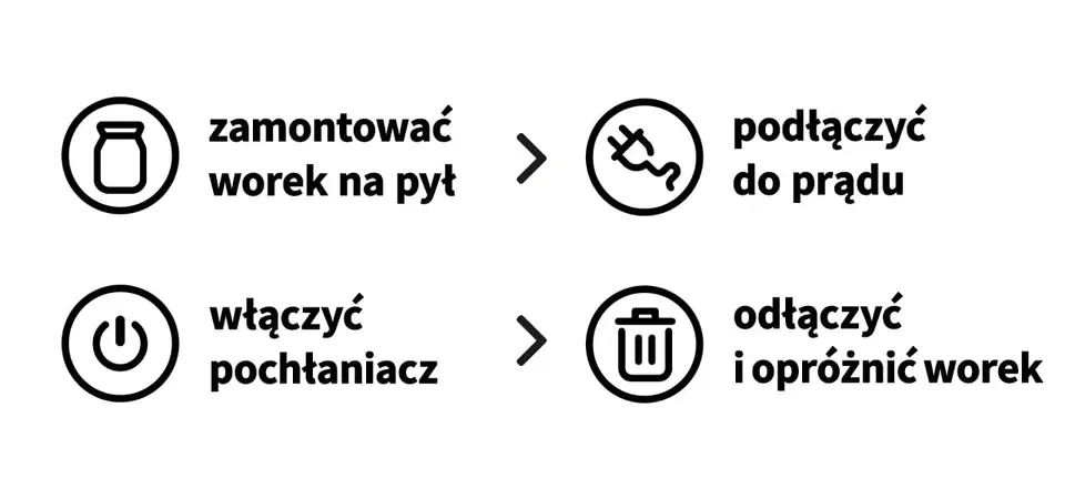 Pochłaniacz pyłu do zabudowy Momo X1S 60W Professional