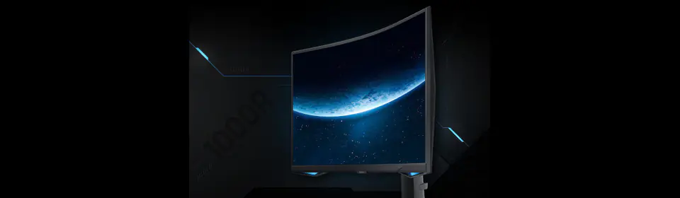 Zakrzywiony monitor Samsung LS32BG650EUXEN 32", VA, QHD, 2560 x 1440, 16:9, 1 ms, 350 cd/m², Czarny, 240 Hz, Ilość portów HDMI 2