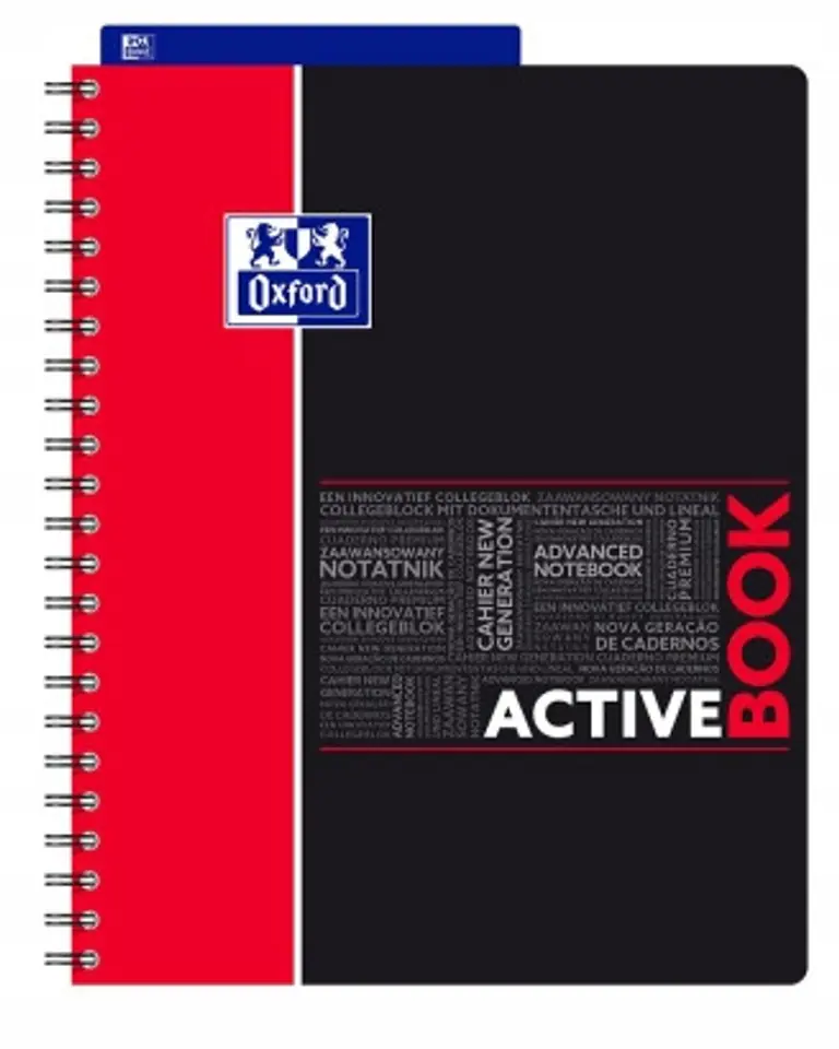 Kołozeszyt A4 80k kratka ACTIVEBOOK mix kolor STUDENT 400019520 OXFORD