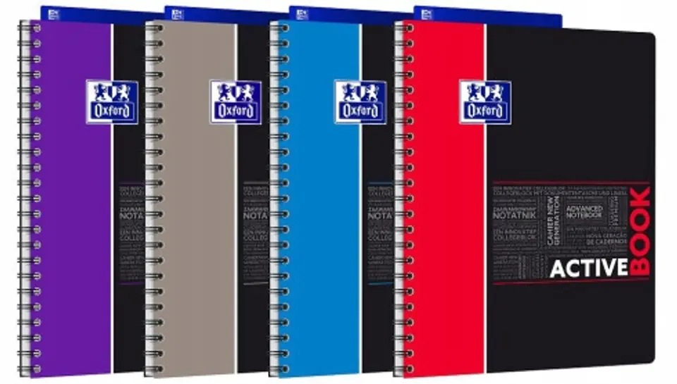 Kołozeszyt A4 80k kratka ACTIVEBOOK mix kolor STUDENT 400019520 OXFORD