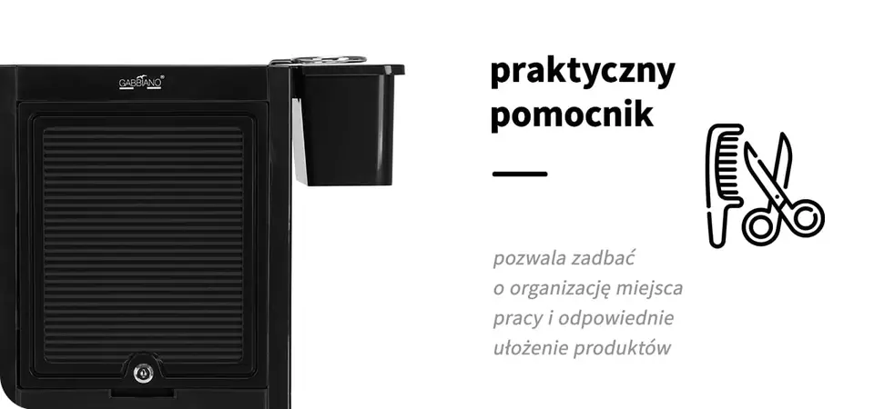 Gabbiano pomocnik fryzjerski 68C czarny