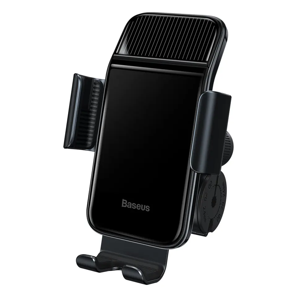 Baseus Smart Solar Phone Mount Solar (Black) | Wasserman.eu