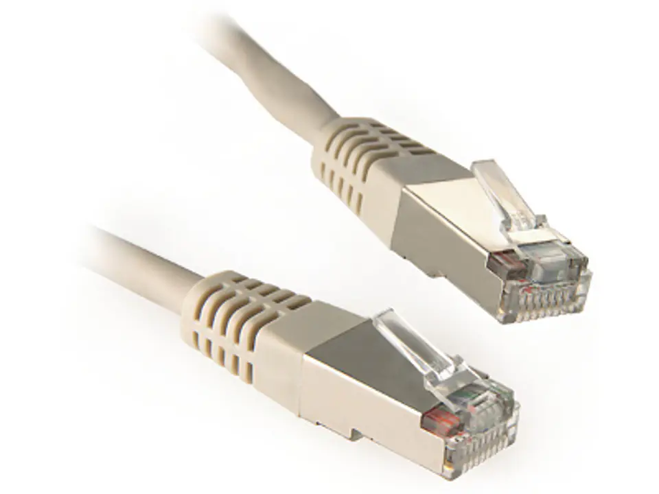 Patchcord Lanberg PCF5-10CC-0050-S (RJ45 - RJ45 ; 0,50m; kolor szary)