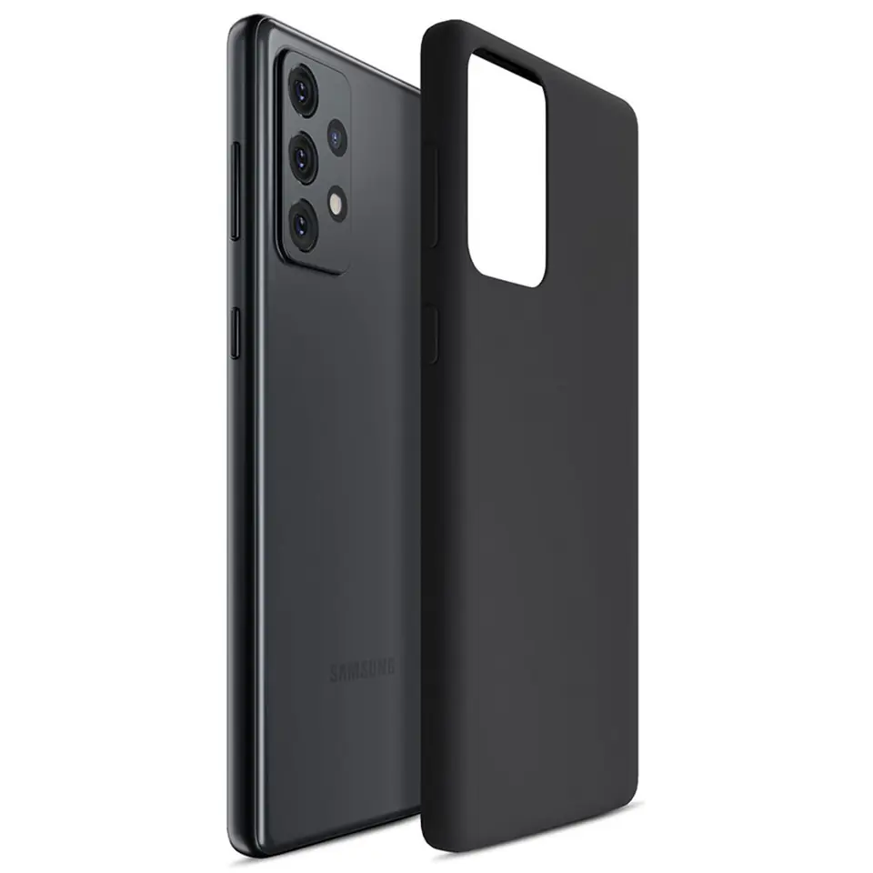 3MK Silicone Case Sam S24 FE S721  czarny/black