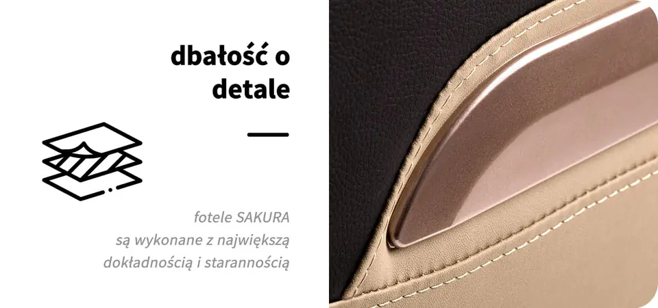 Sakura fotel masujący Comfort 806 brązowy