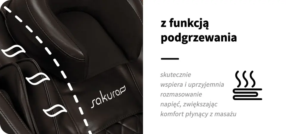 Sakura fotel masujący Classic 305 Brązowy