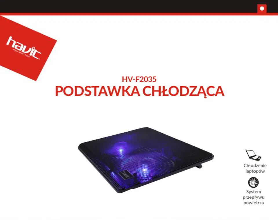 Podstawka chłodząca Havit F2035, 14-15,6"