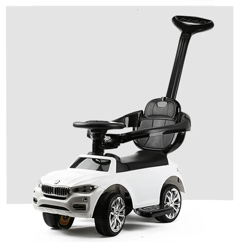 DUŻY JEŹDZIK CHODZIK PCHACZ  AUTO SAMOCHÓD  4 W1 CICHE KOŁA