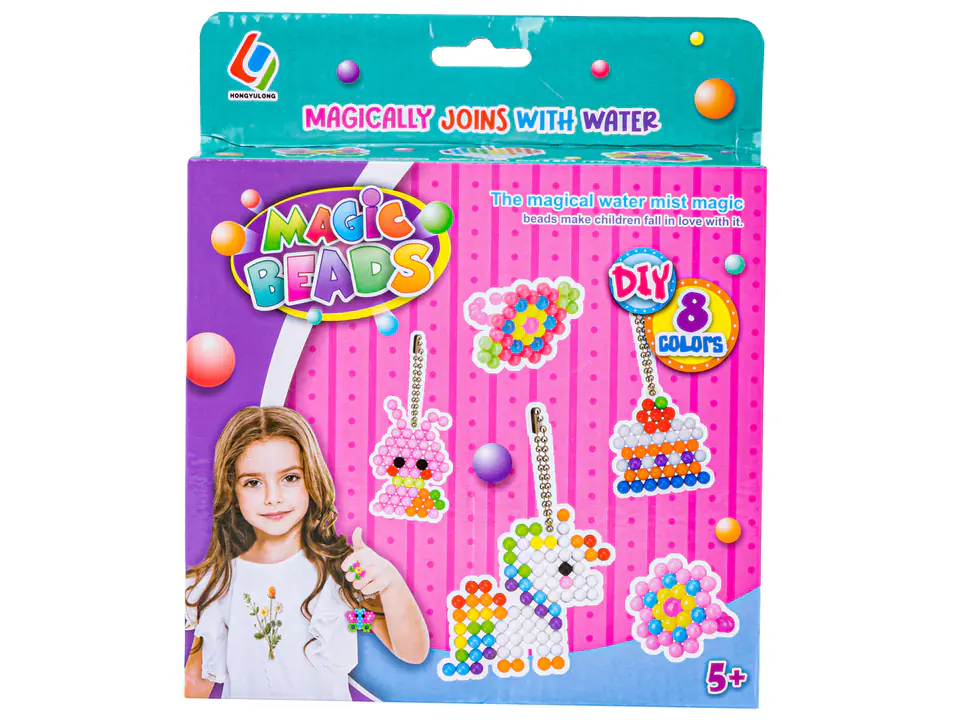 Koraliki Wodne, Zestaw Do Tworzenia Biżuterii Oraz Zawieszek, Breloczki Akcesoria 8 Kolorów