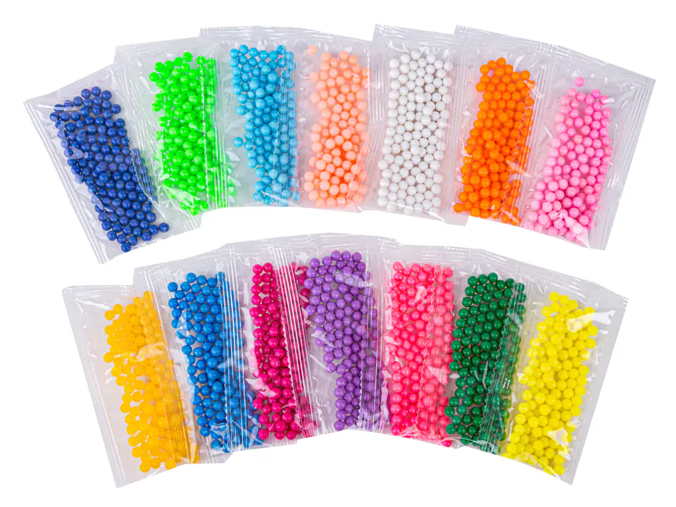 Koraliki Wodne KSIĘŻNICZKI Ubieranki, Karty, Akcesoria, 1400 Koralików