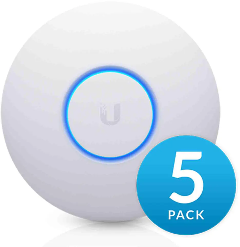 Access Point UBIQUITI UAP-nanoHD-5 (11 Mb/s - 802.11b, 1733 Mb/s - 802.11ac, 300 Mb/s - 802.11n, 54 Mb/s - 802.11a, 54 Mb/s - 802.11g)