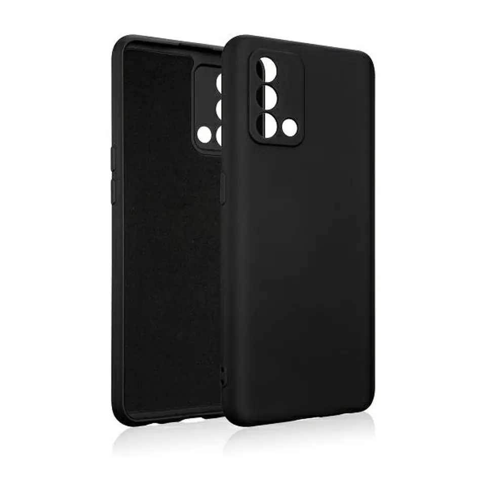 Beline Etui Silicone Oppo Reno 6 Liteczarny/black