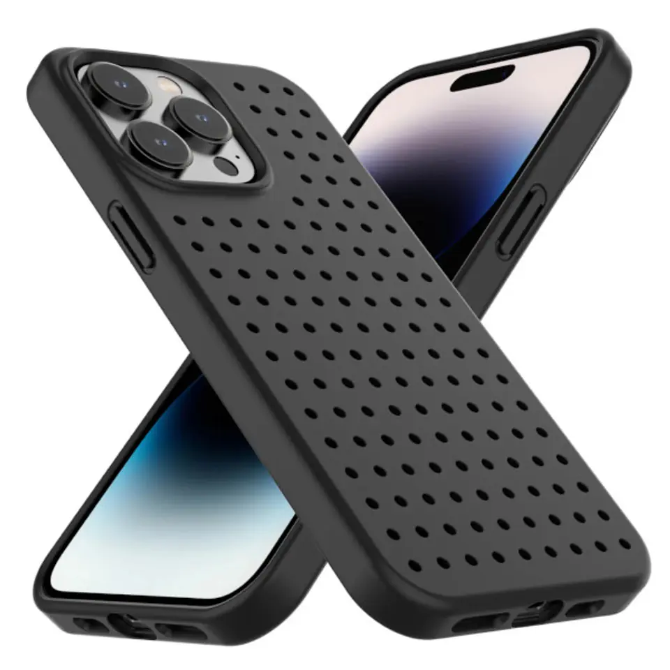 Zestaw Etui Pinit Dynamic + Tattoo PiniPhone 14 Pro Max 6.7" czarny/black wzór 2