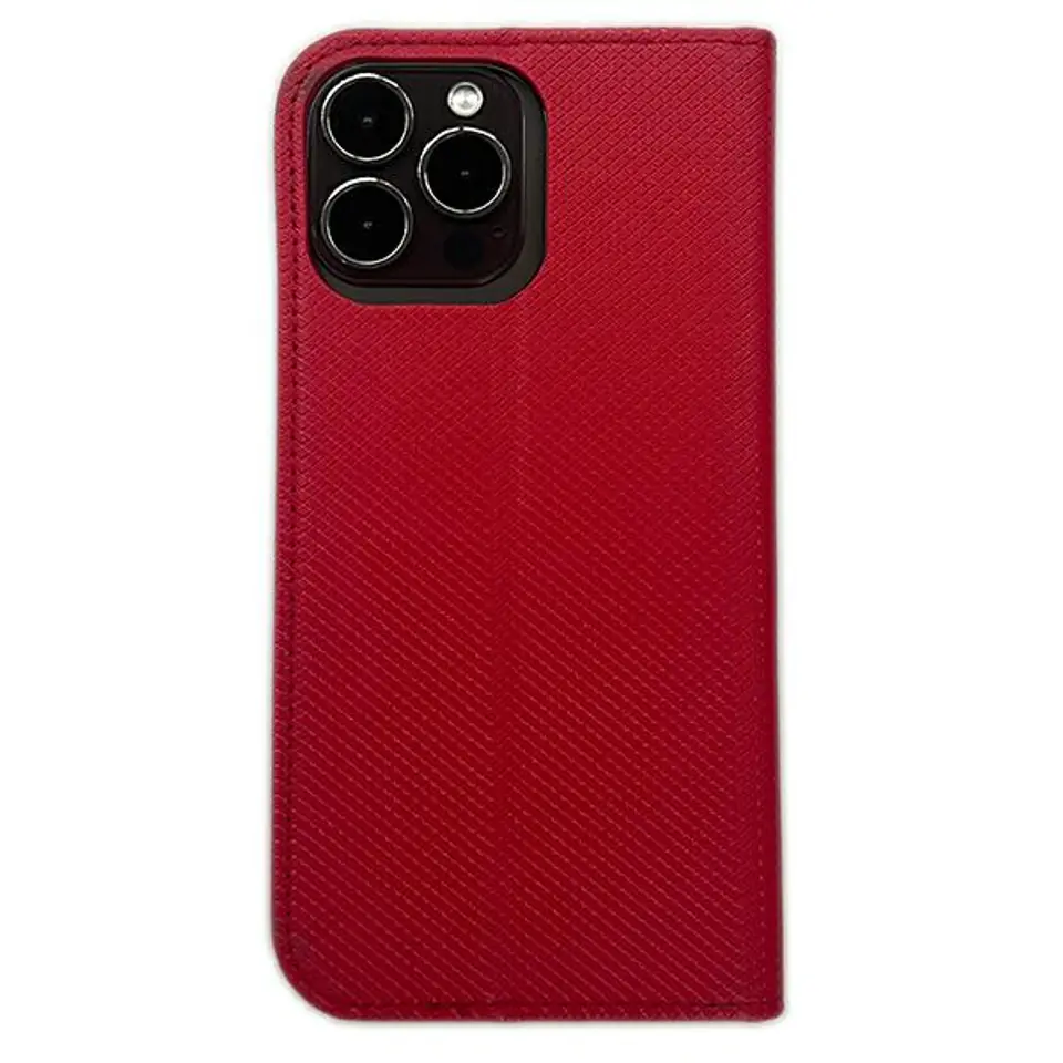 Etui Smart Magnet book iPhone 15  6.1" czerwony/red