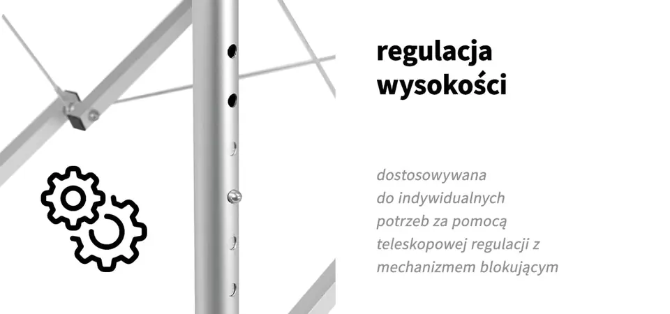 Stół składany do masażu aluminiowy komfort Activ Fizjo 2 segmentowe róż